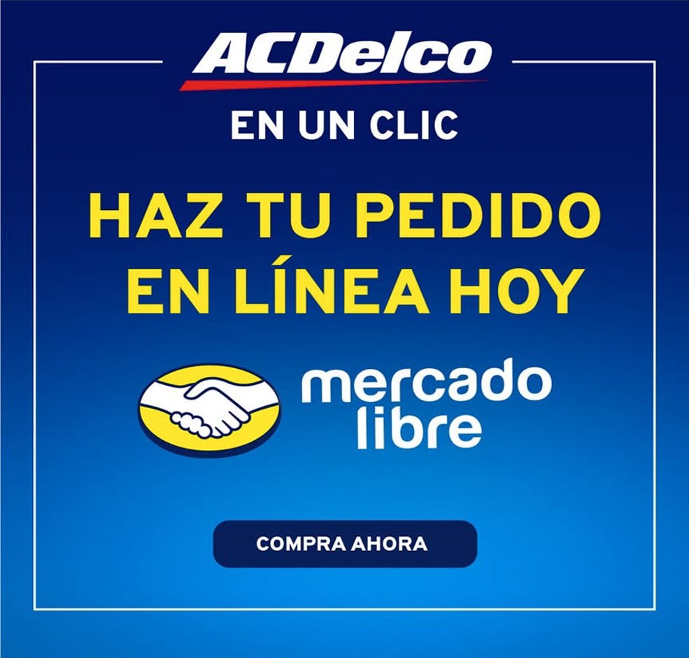 ACDelco México, banner de compra de refacciones en mercado libre