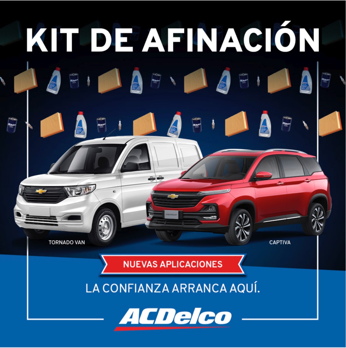 ACDelco México, bannerr de nuevos lanzamirntos kits de afinación nuevas aplicaciones página de inicio